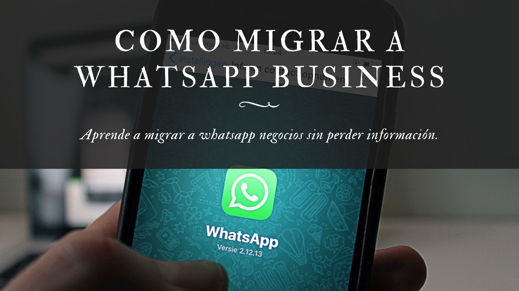como migrar tu whatsapp messenger a Business o negocios - Don Propio